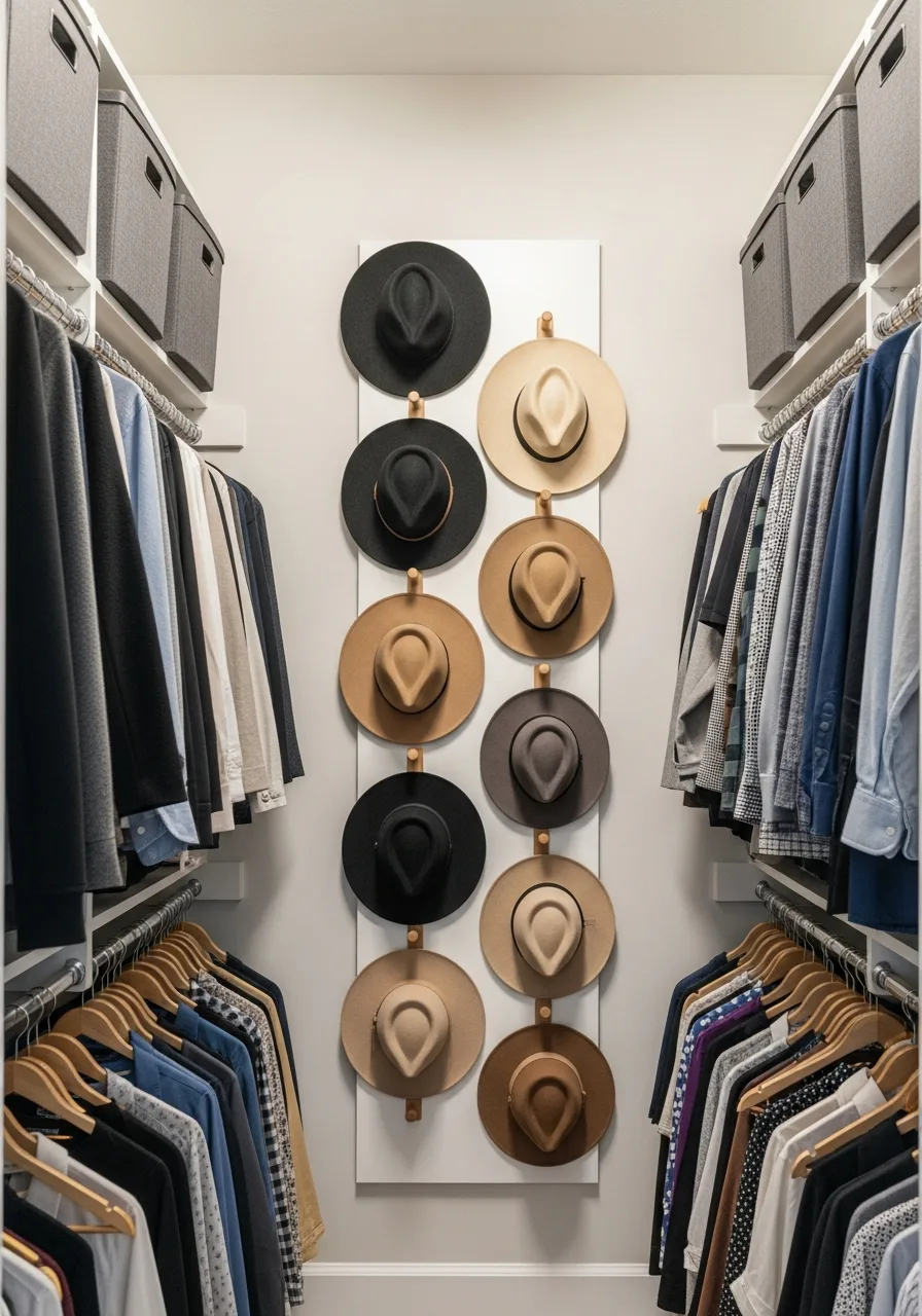 16. Mount Wall Hat Hooks