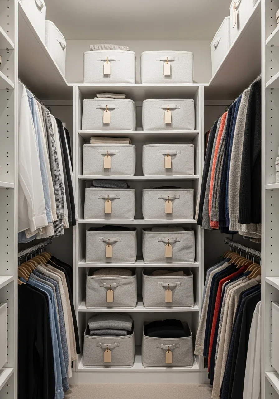27. Stack Identical Fabric Bins