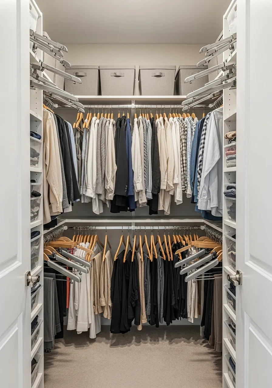 45. Swing Arm Pant Racks