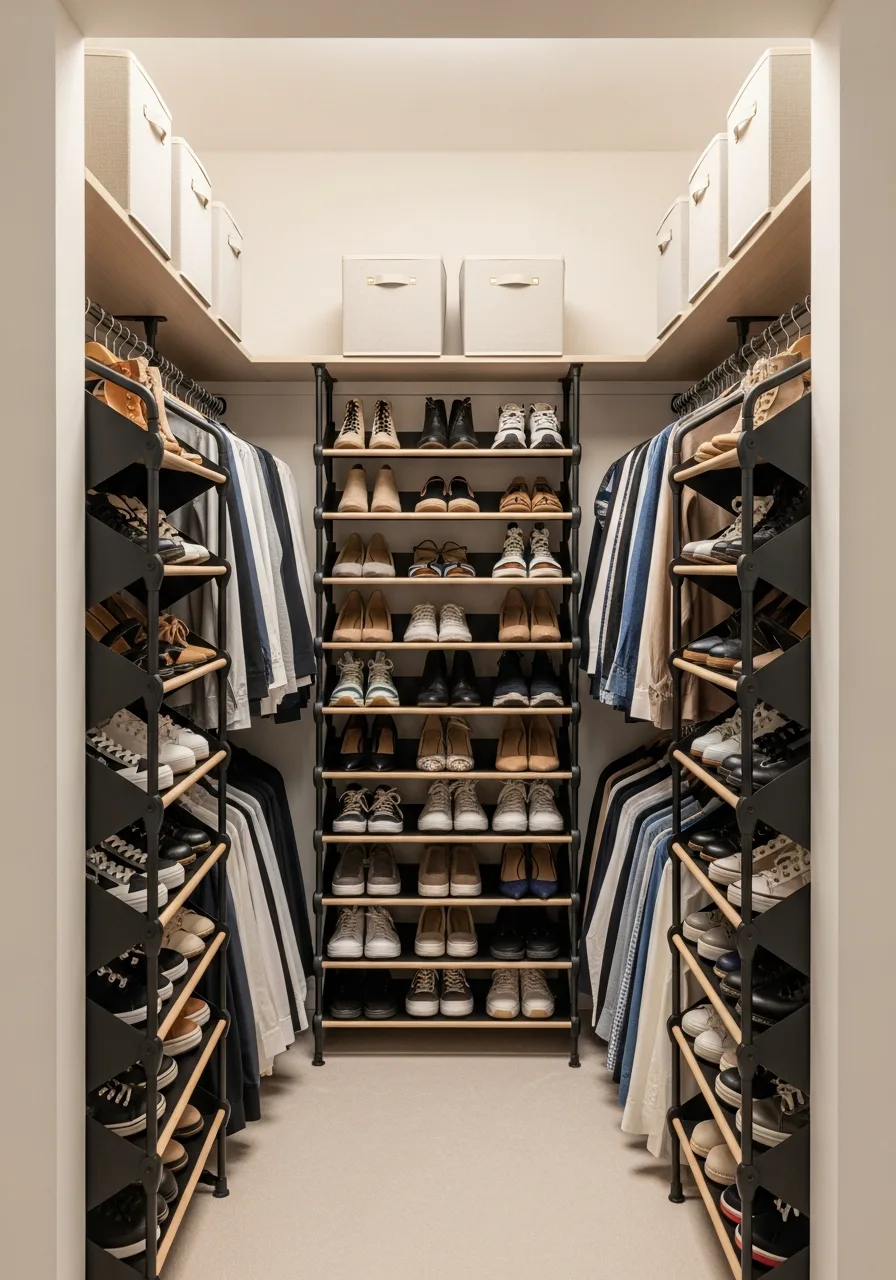 6. Stack Tiered Shoe Racks