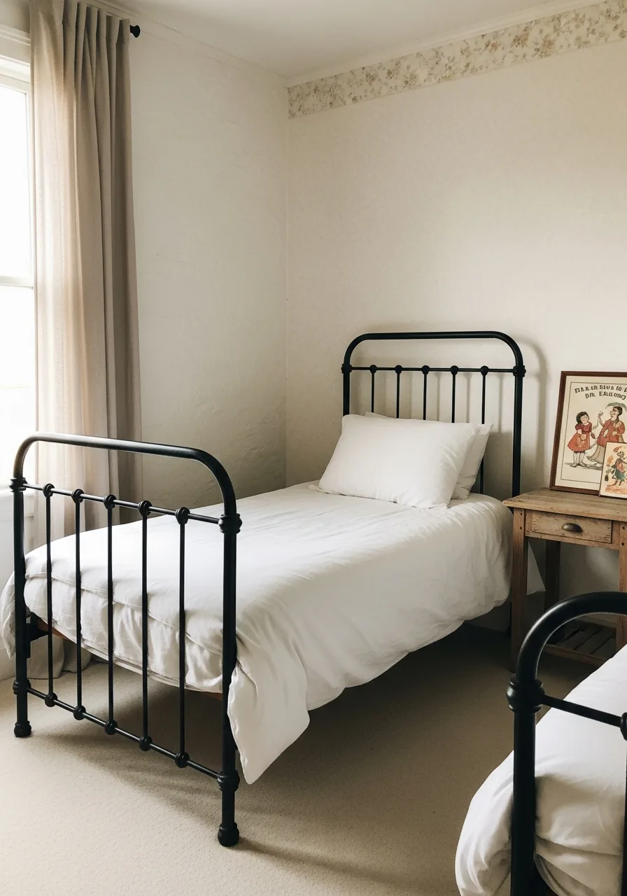 1. Classic Iron Bed Frame