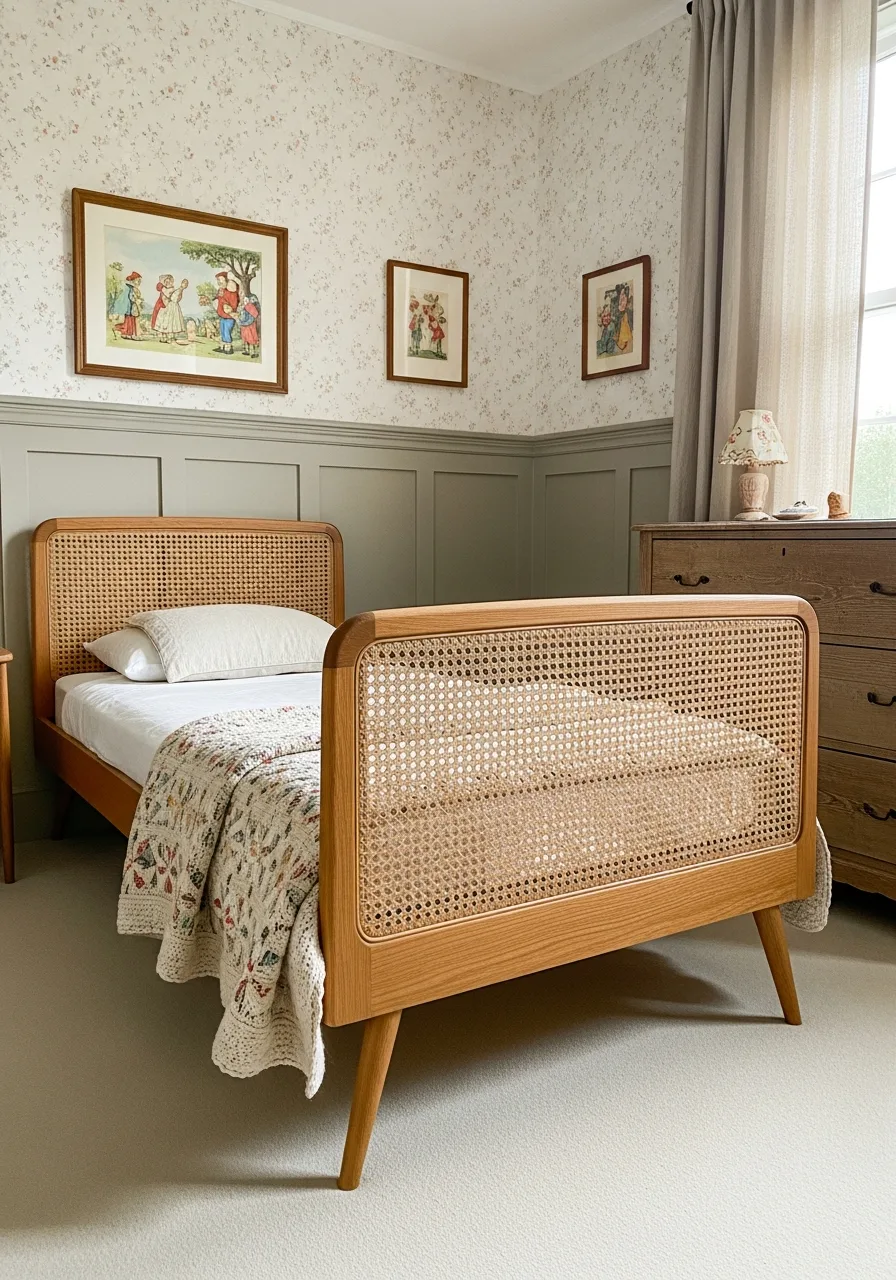 23. Cane Webbing Headboard