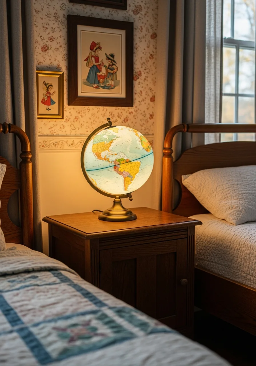 24. Vintage Globe Nightlight