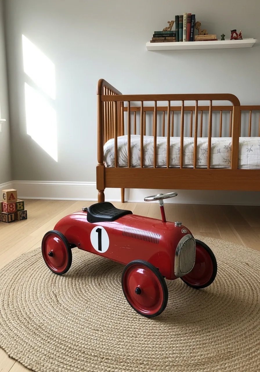 31. Displaying Vintage Pedal Cars