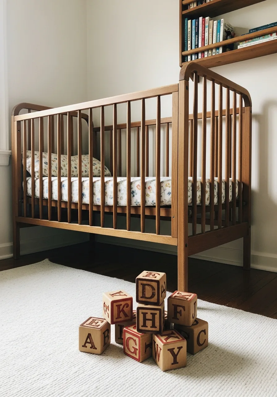43. Solid Wood Alphabet Blocks