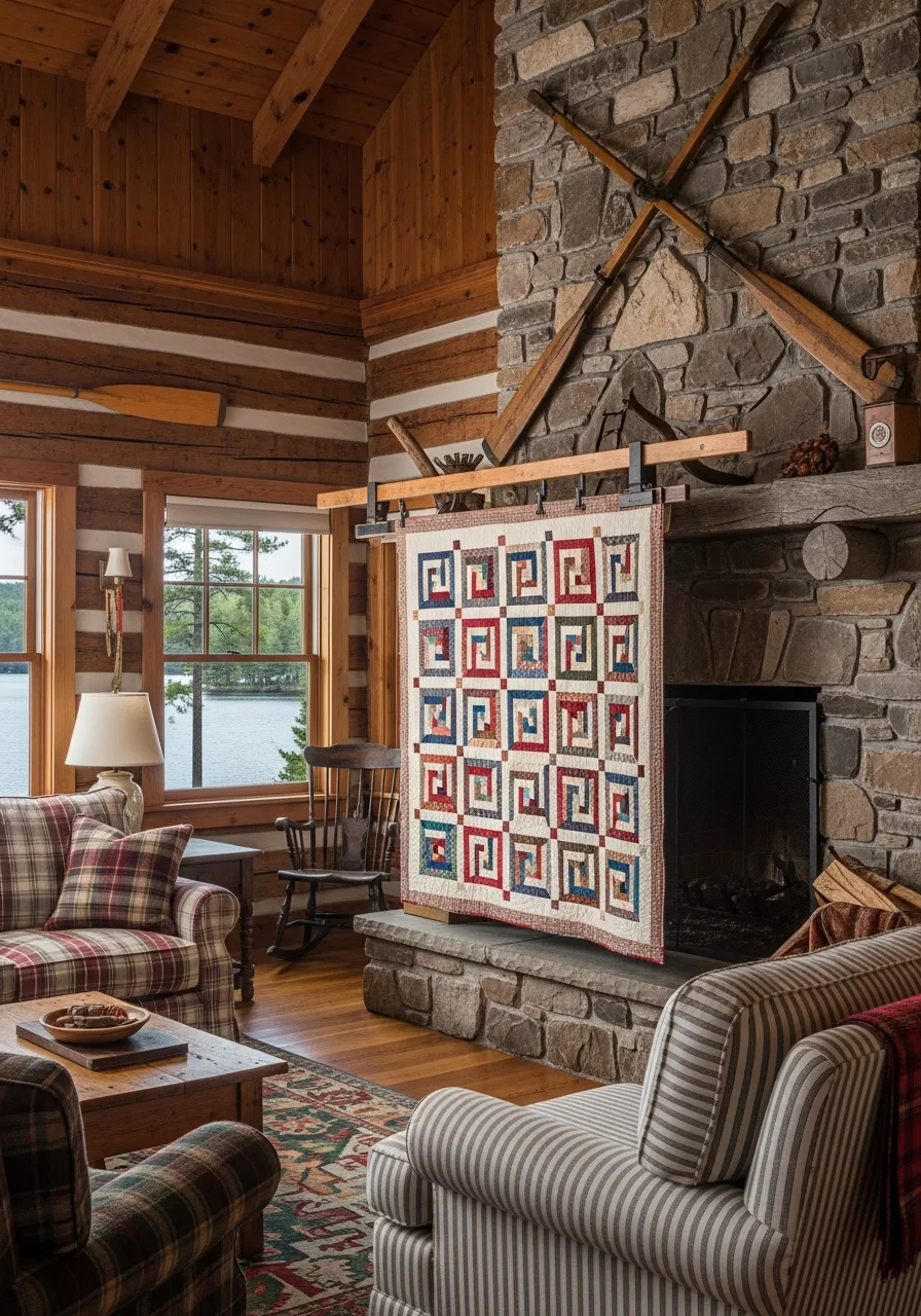 19. Patchwork Quilt Displays