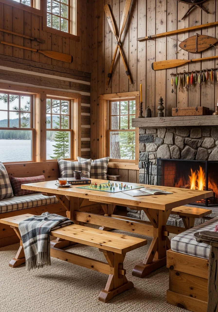 20. Solid Pine Trestle Tables