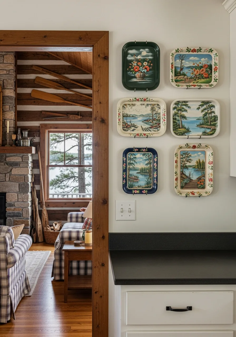 41. Painted Metal Picnic Trays