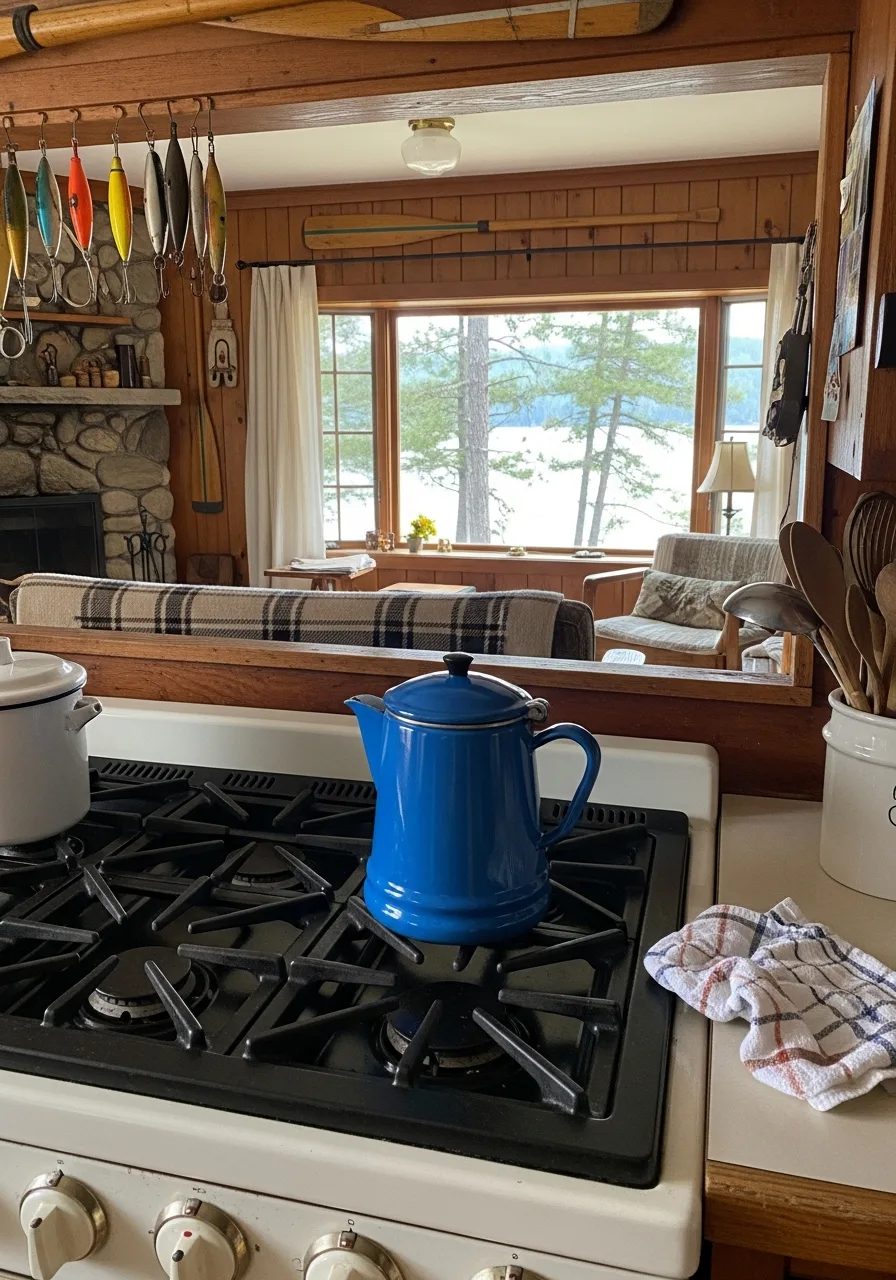 44. Enamel Coffee Percolator