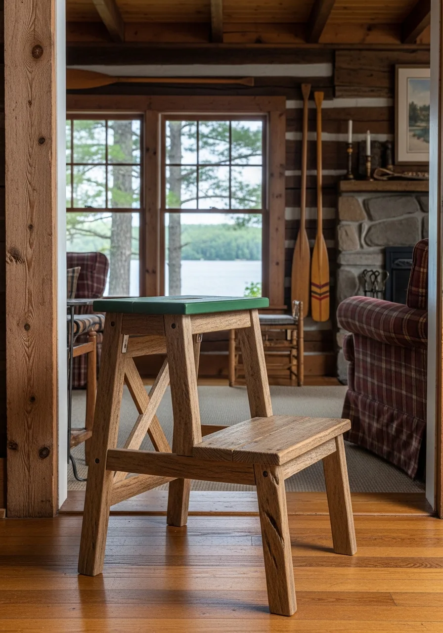 45. Reclaimed Wood Step Stools