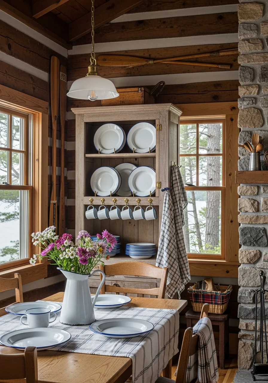 7. Enamelware Dining Display