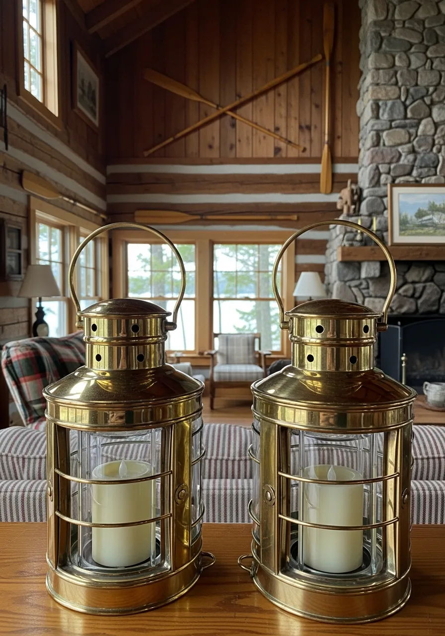 9. Polished Brass Ship Lanterns