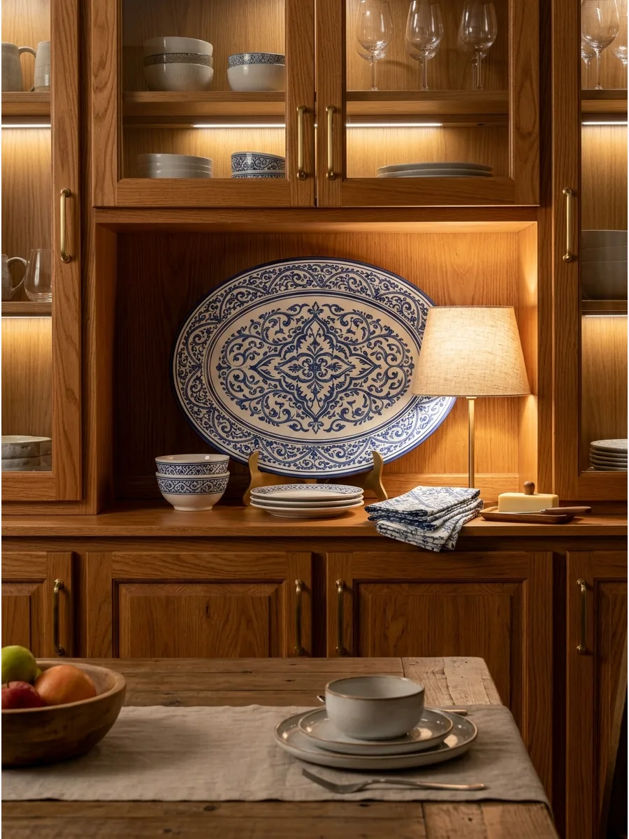13. Display Serving Platters Like Artwork