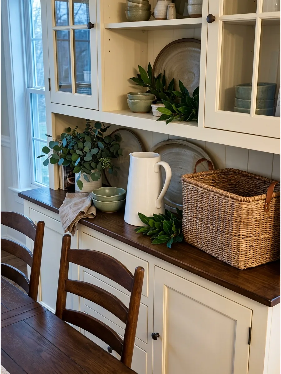 14. Style the Hutch From Largest to Smallest