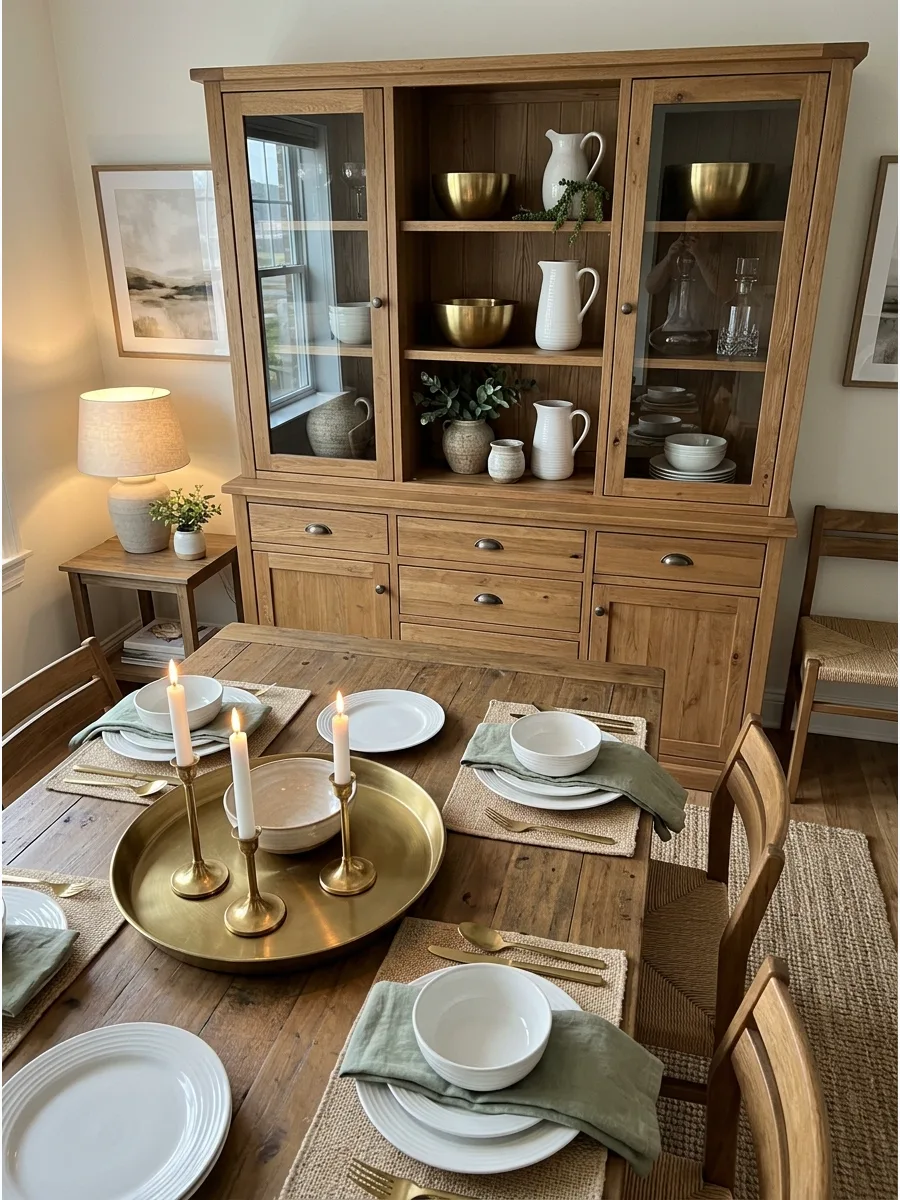 15. Connect the Hutch to the Dining Table