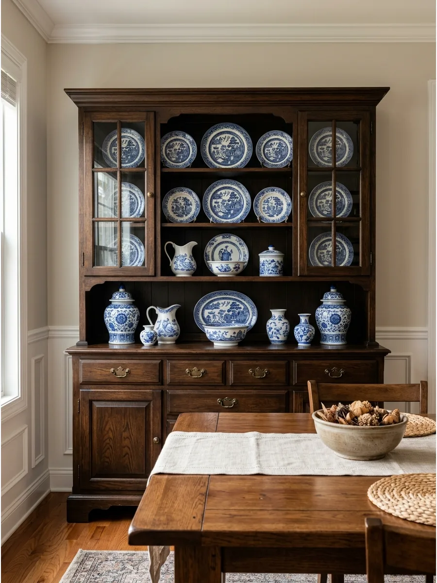 18. Create a Blue-and-White Hutch