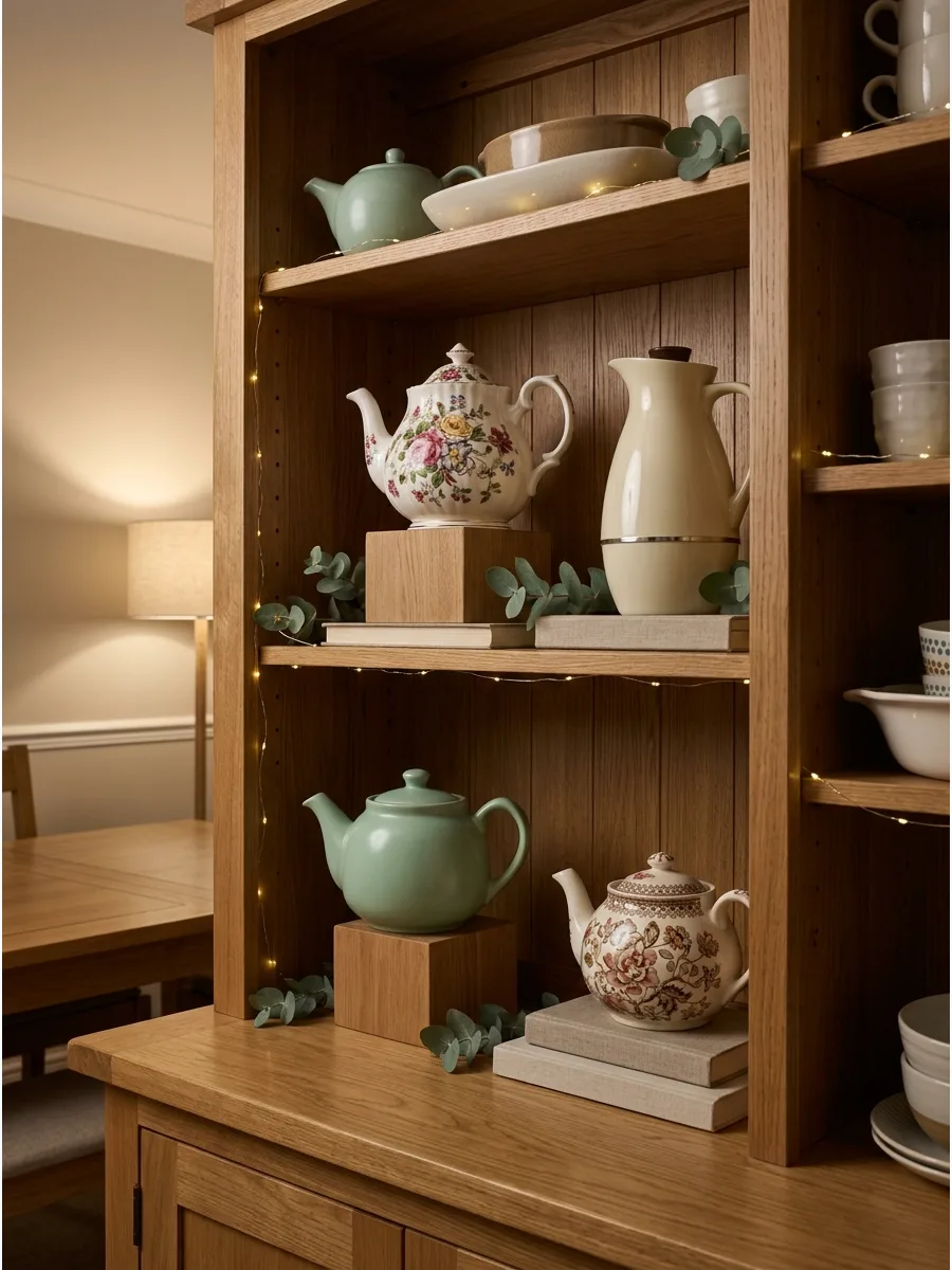 24. Showcase Vintage Teapots