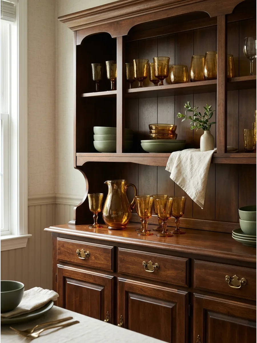 26. Display Colored Vintage Glass