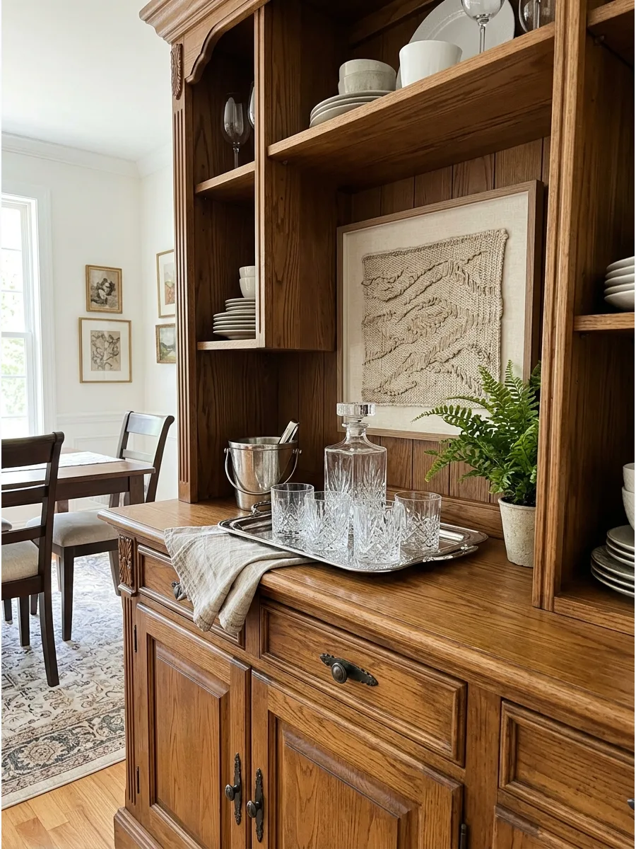 28. Create a Vintage Barware Shelf