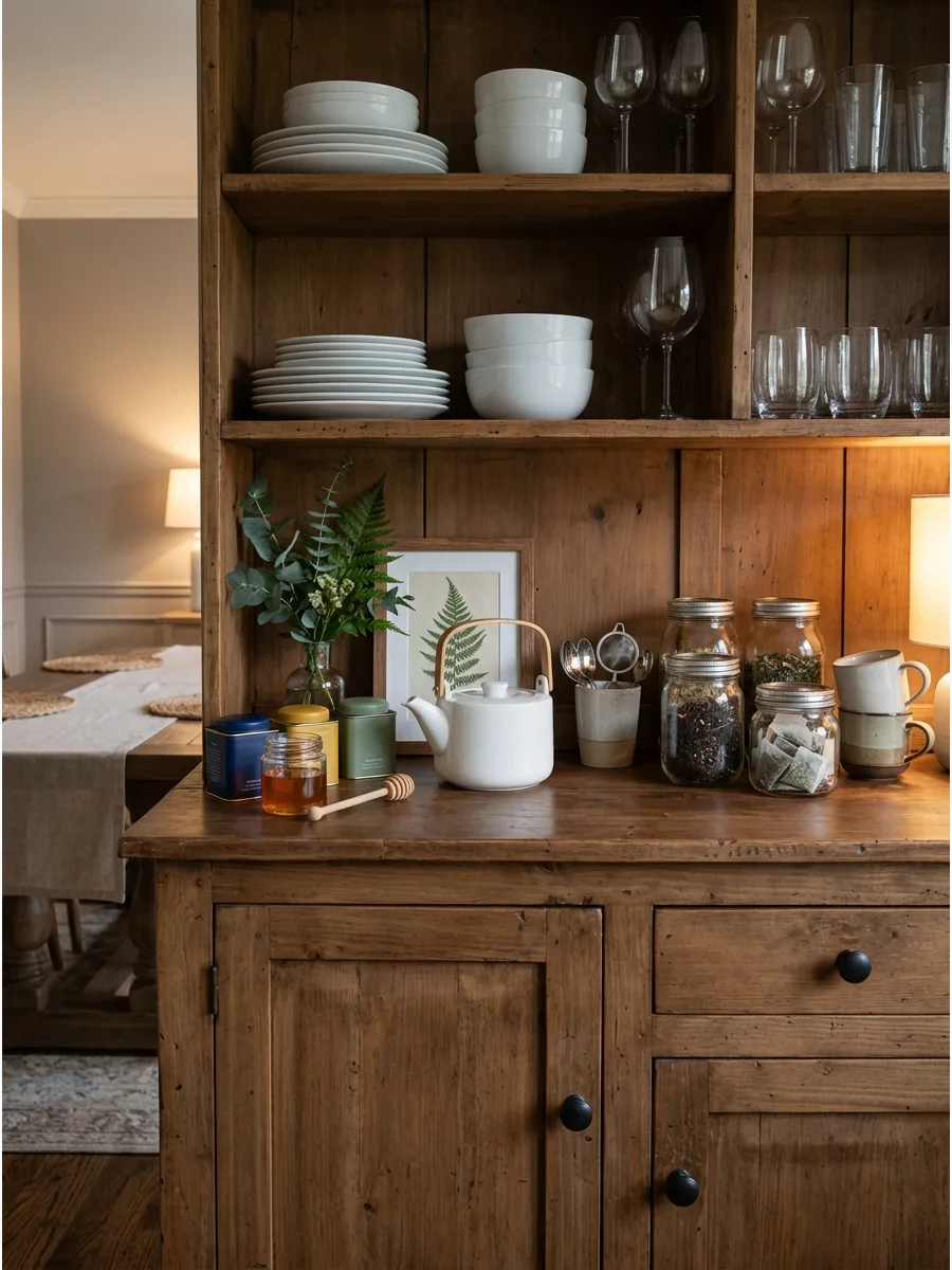 34. Create a Tea-Station Hutch