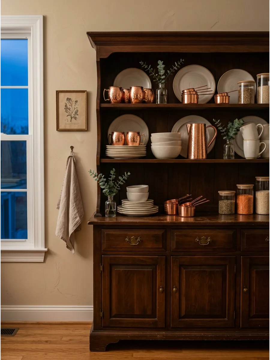 39. Create a Copper and Ceramic Hutch