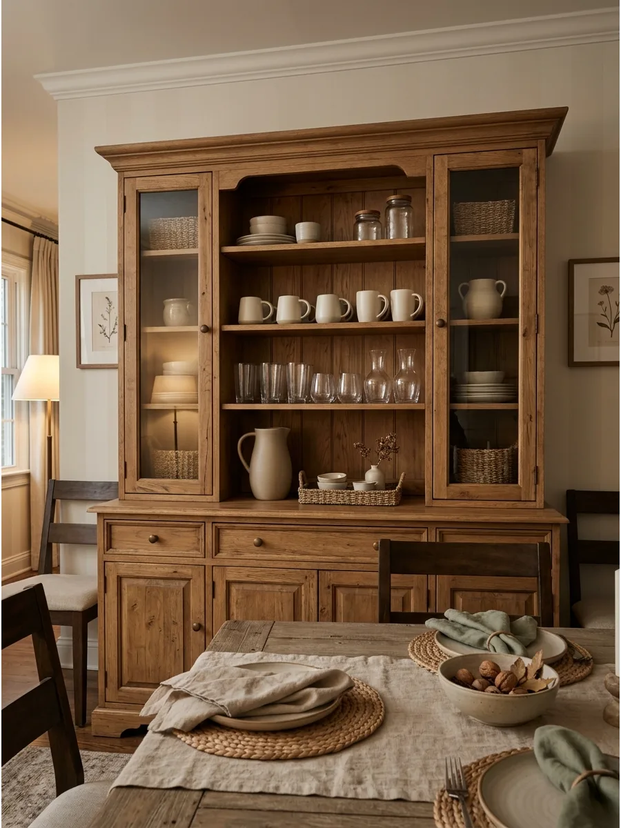 43. Create a Warm-Neutral Hutch