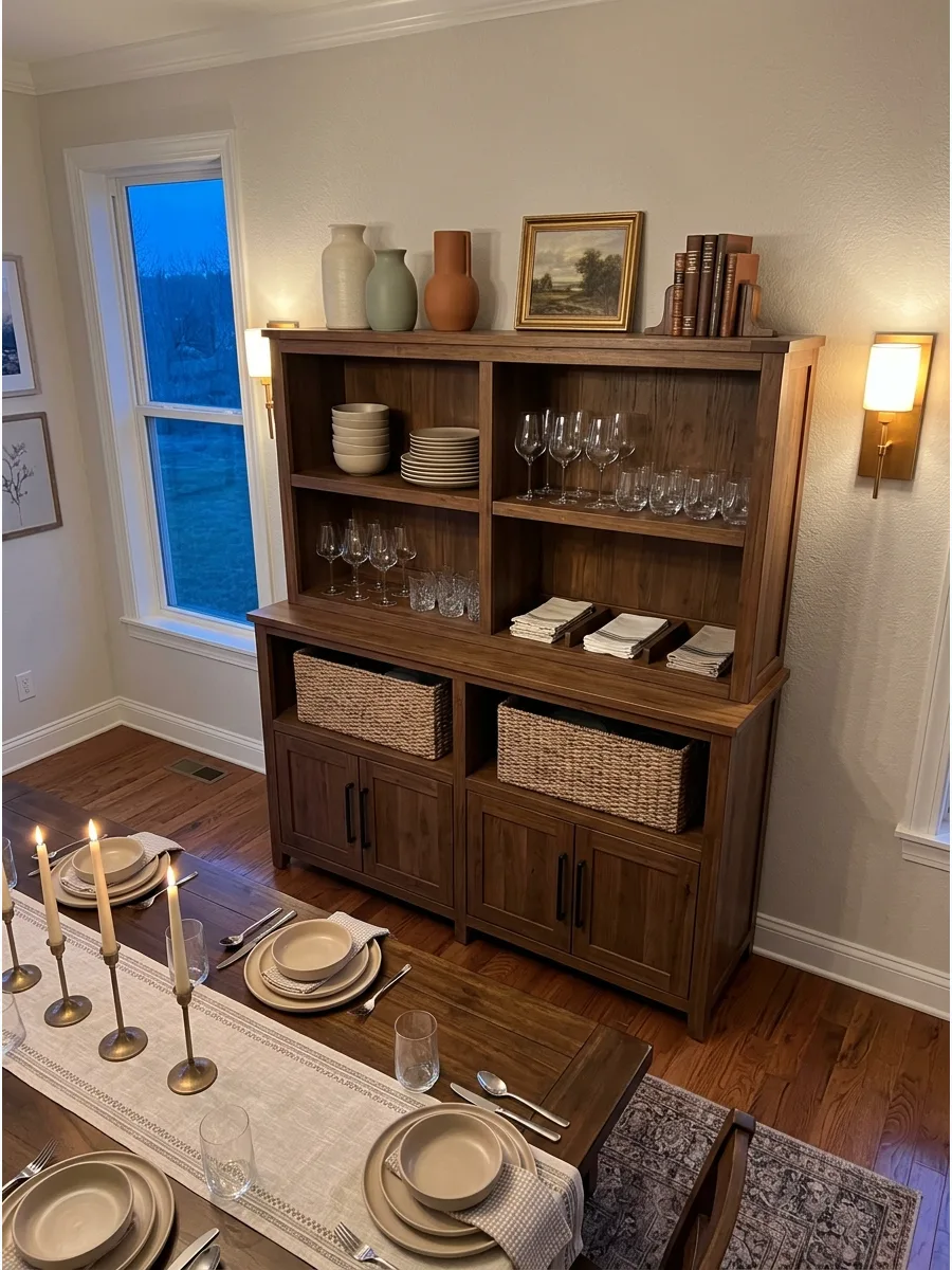 5. Style Each Shelf With a Different Purpose