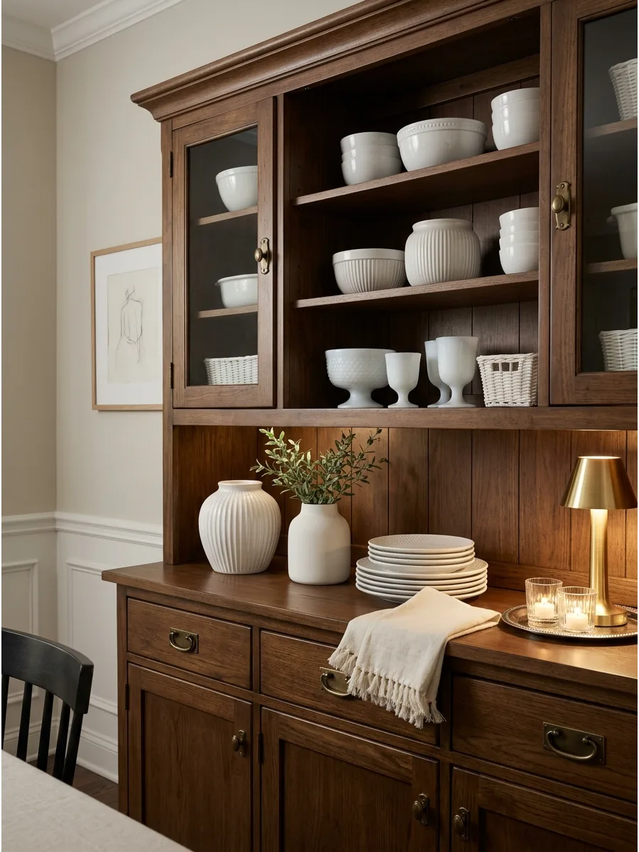 50. Create an All-White Textured Hutch