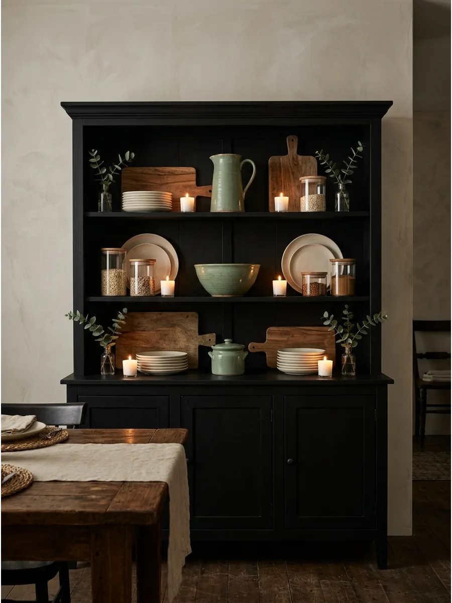 6. Repeat One Color Across Every Shelf
