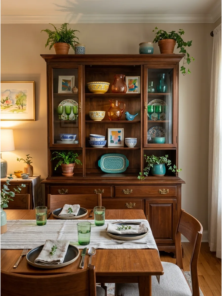 60. Create an Eclectic Colorful Hutch