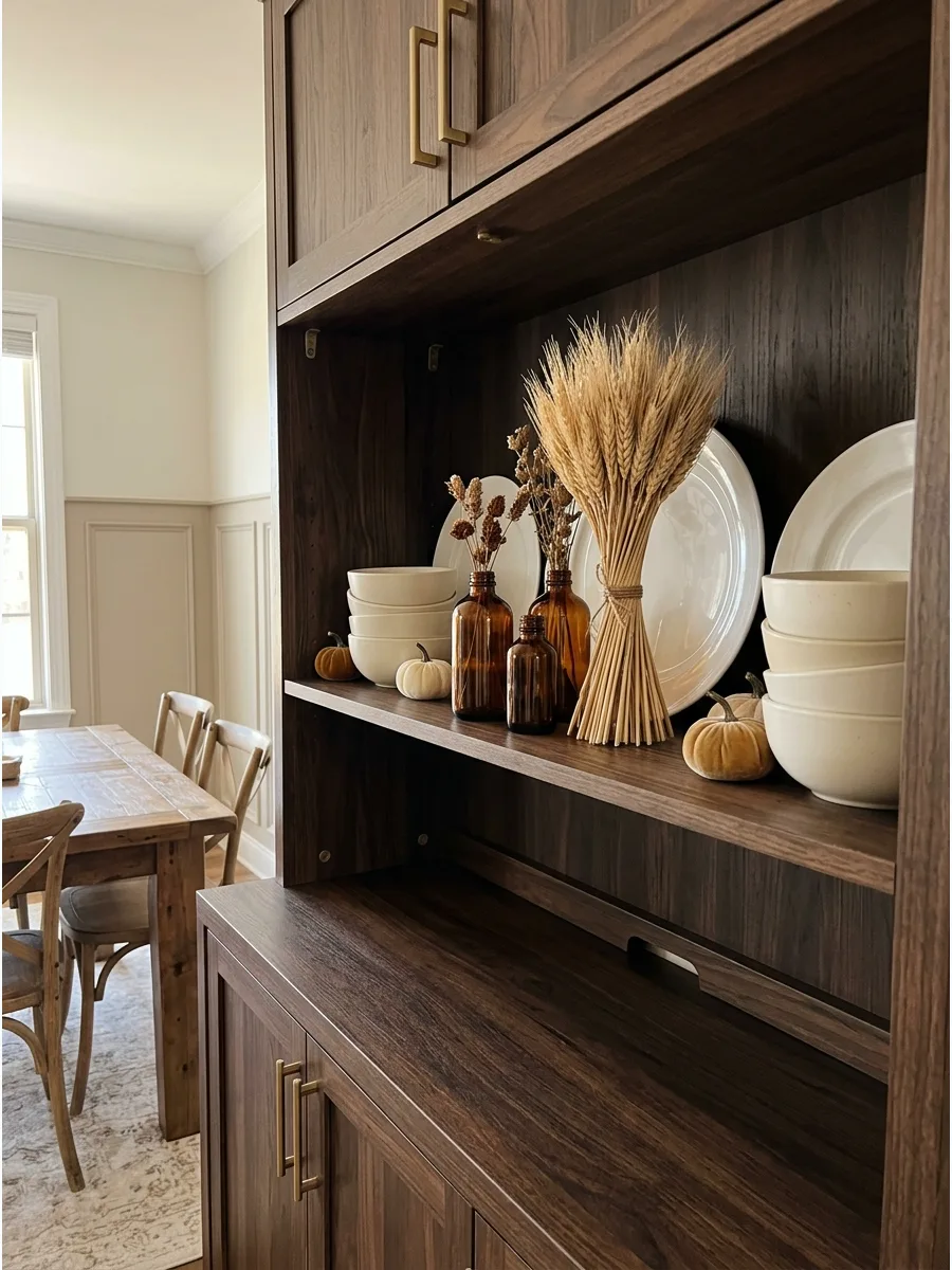 71. Decorate the Hutch for Fall
