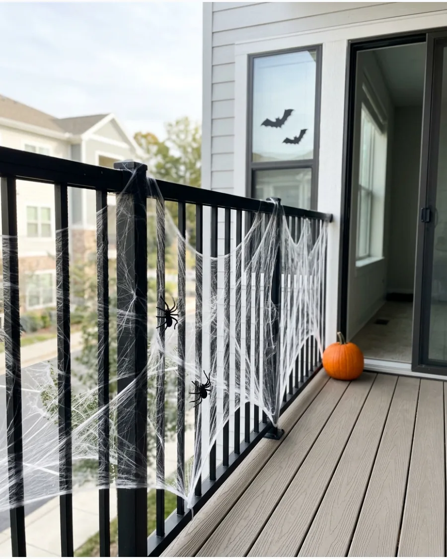 15. Spiderweb Balcony Railing