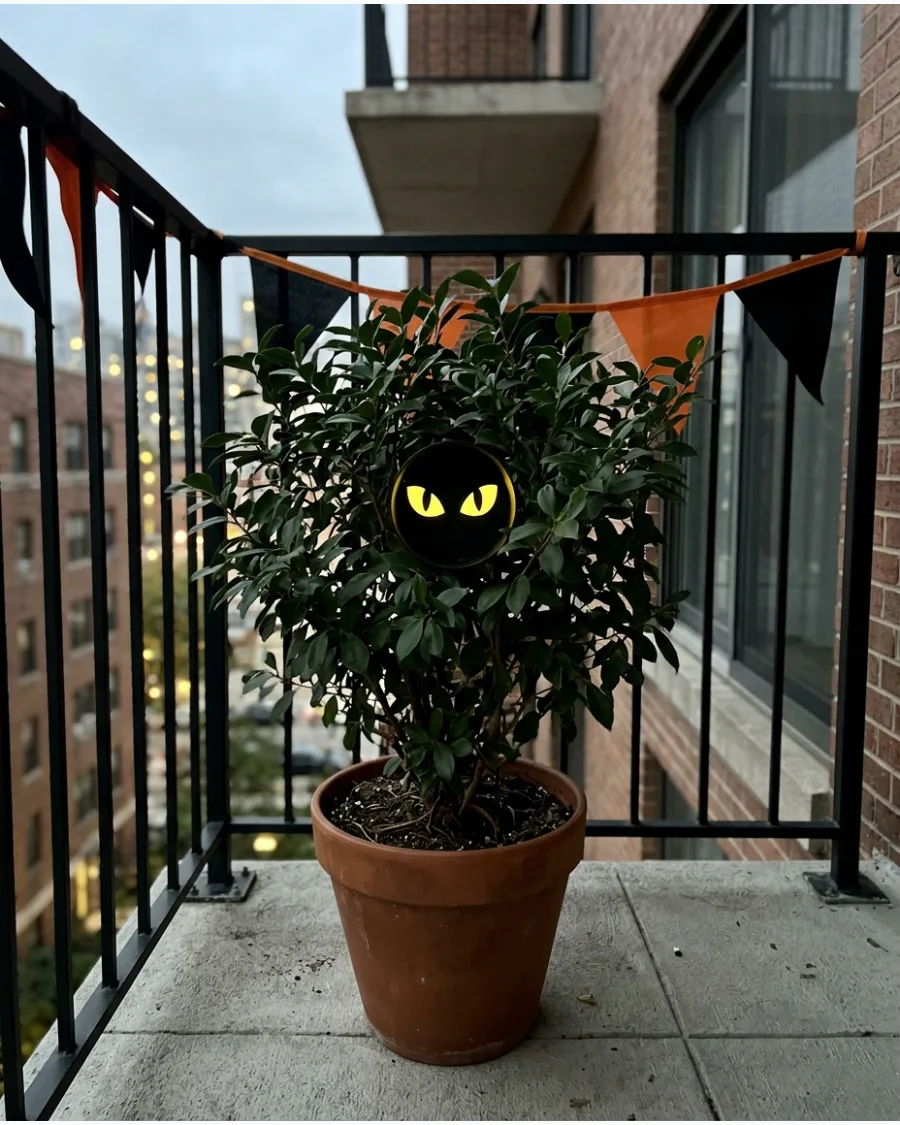 18. Glowing Eye Railing
