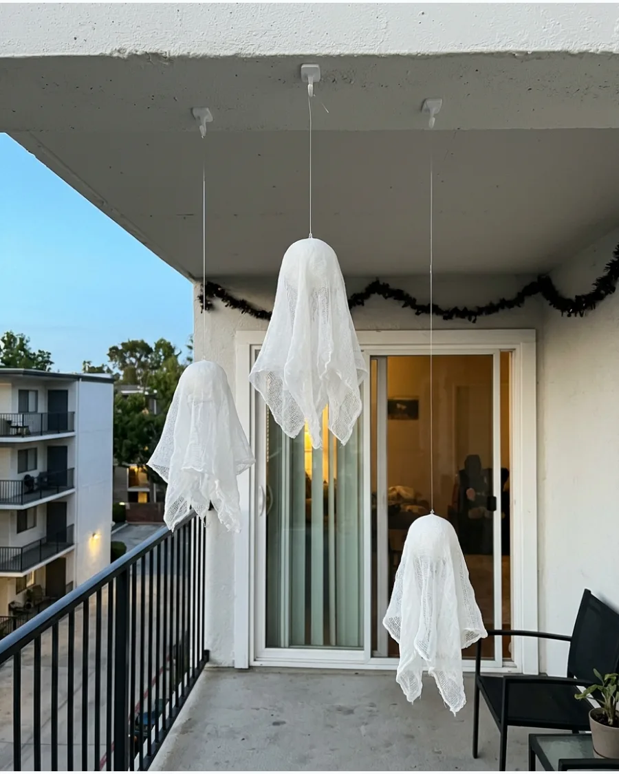 31. DIY Cheesecloth Ghosts