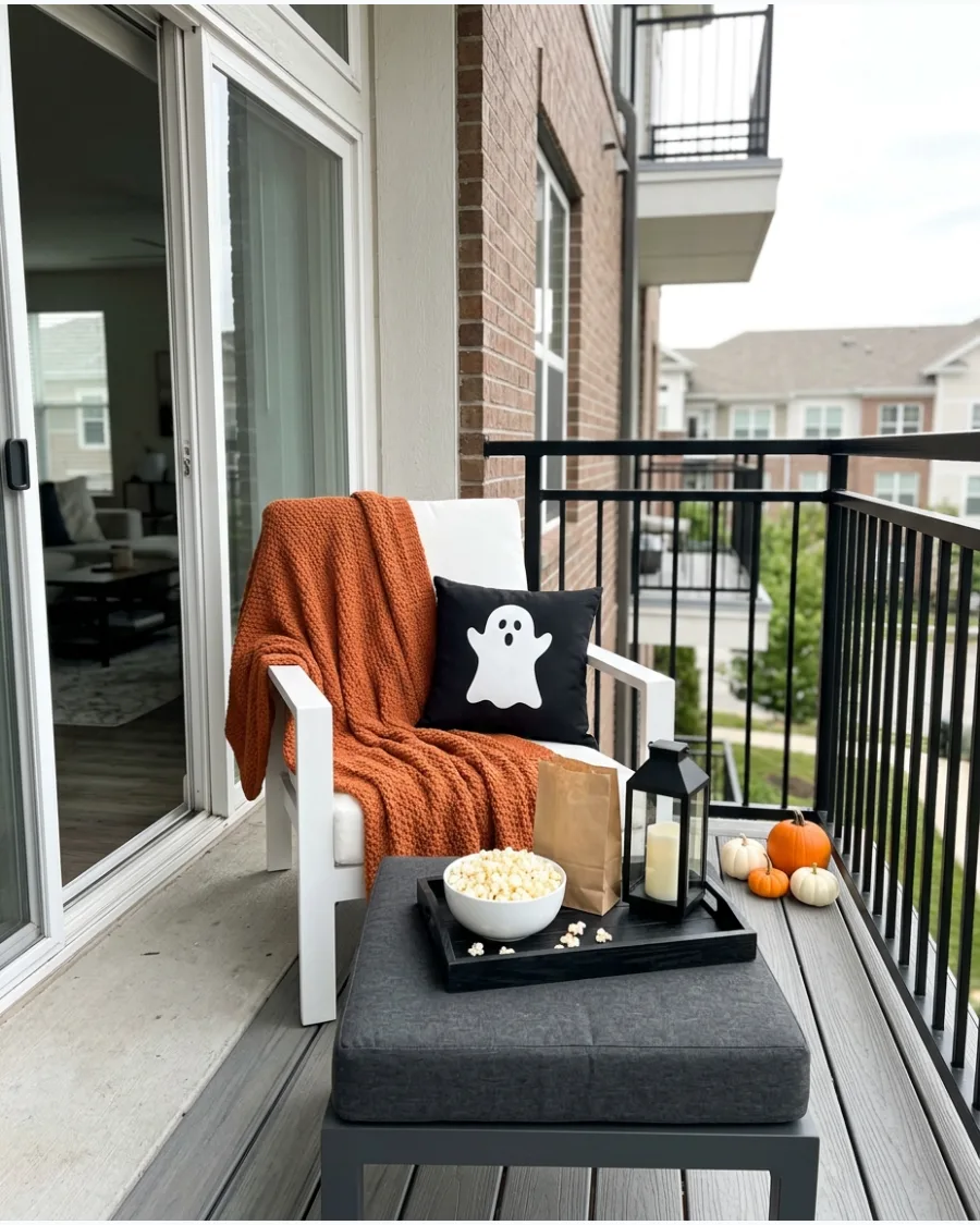 50. Spooky Balcony Movie Corner