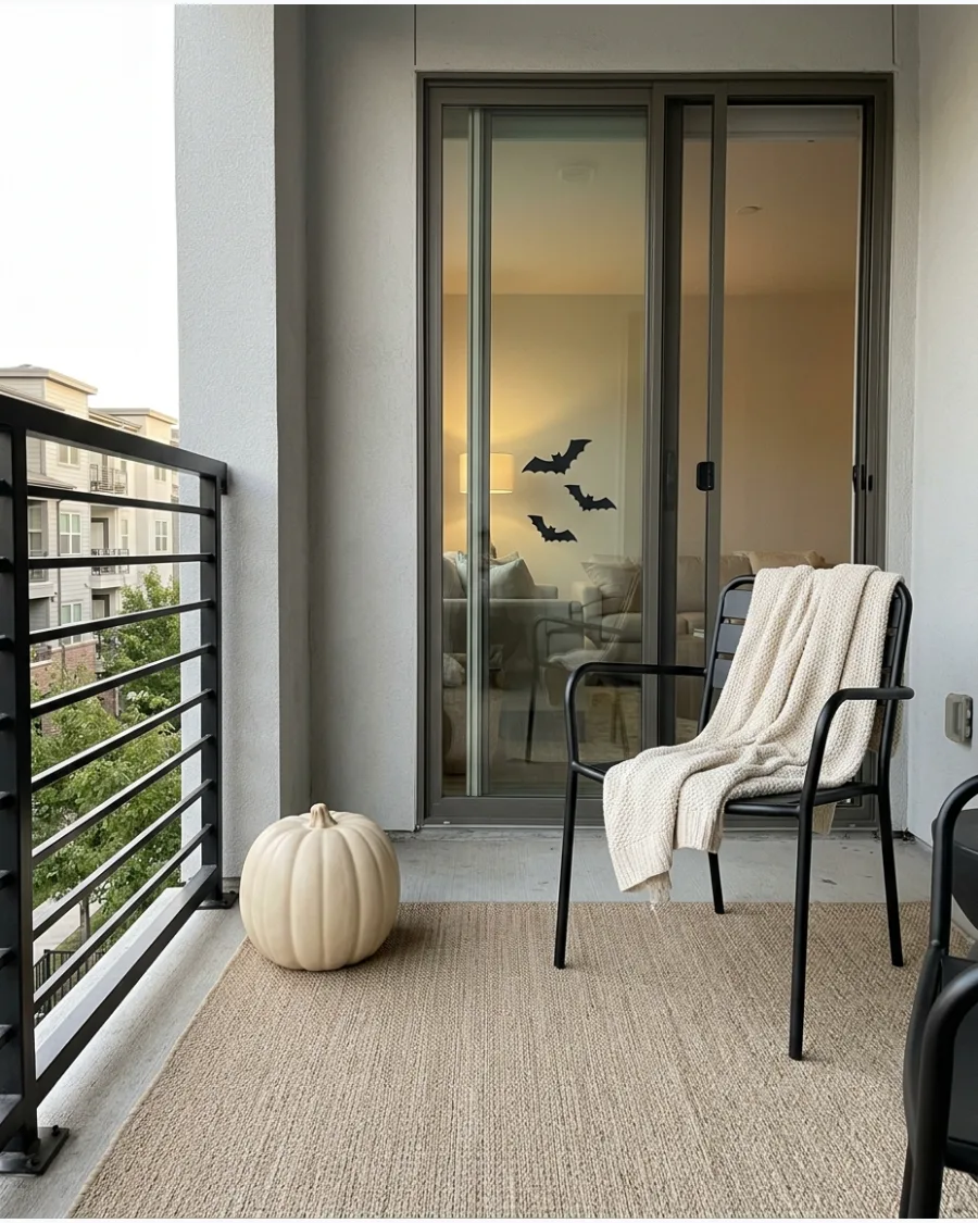 6. Neutral Halloween Balcony
