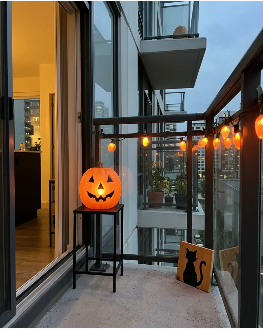 7. Vintage Halloween Balcony