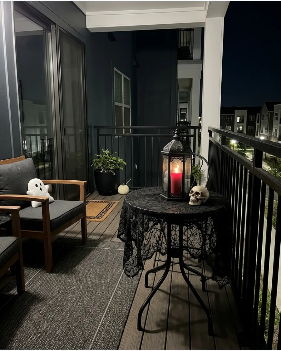 8. Gothic Balcony Retreat