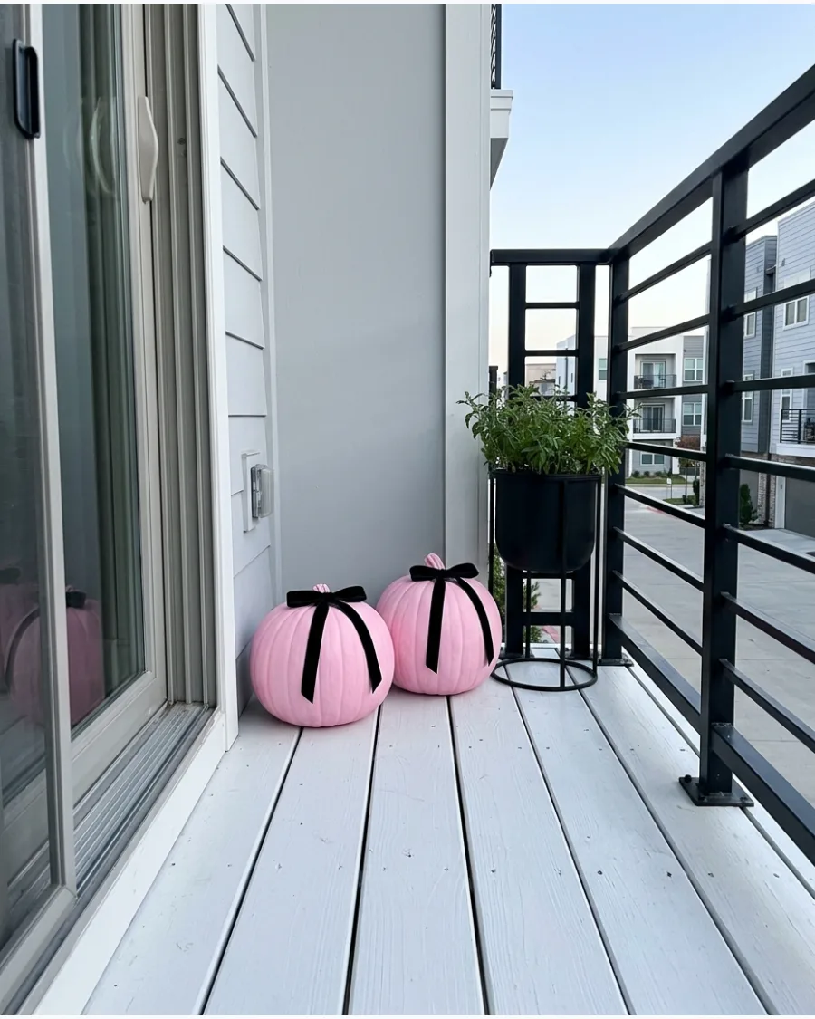 9. Pink Halloween Balcony