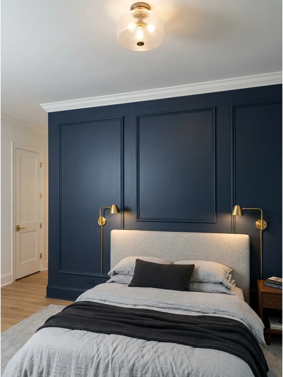 11. Picture-Frame Molding Wall