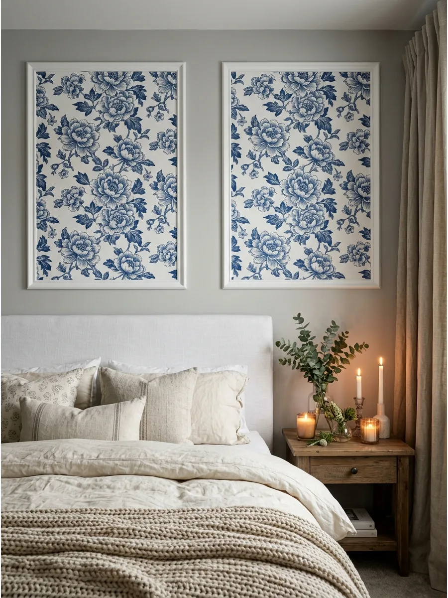 14. Framed Wallpaper Panels