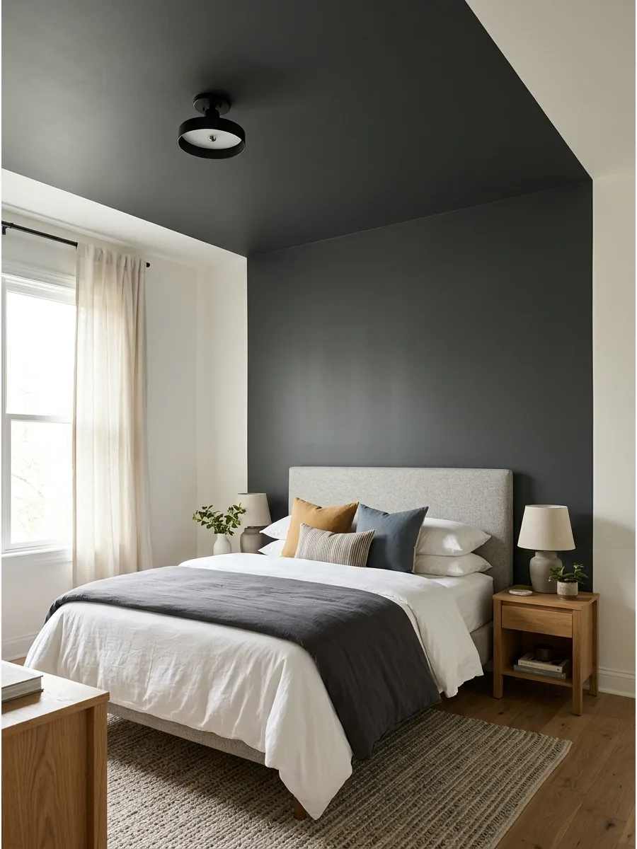 18. Painted Ceiling and Feature Wall