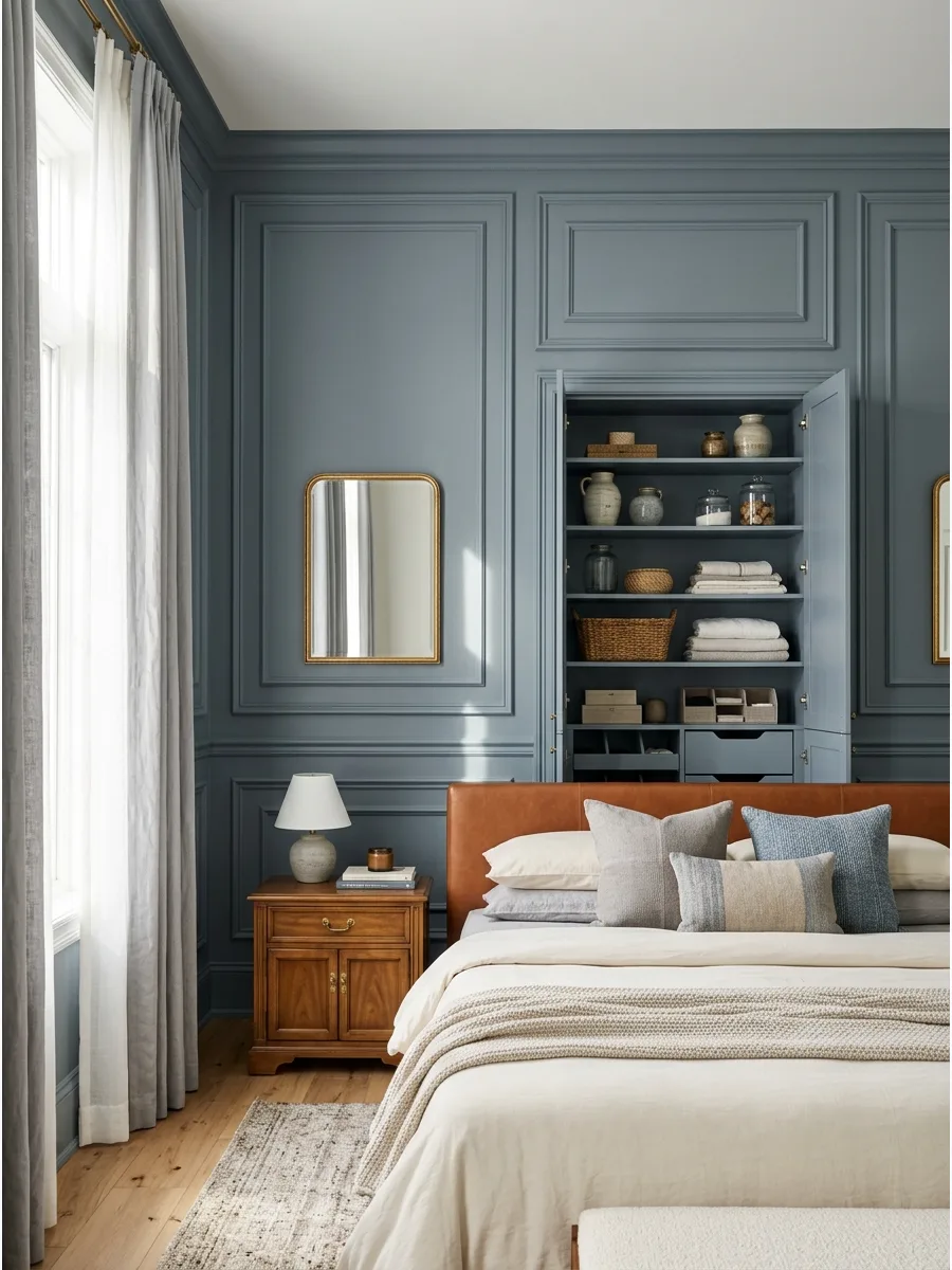 23. Smoky Blue Paneling