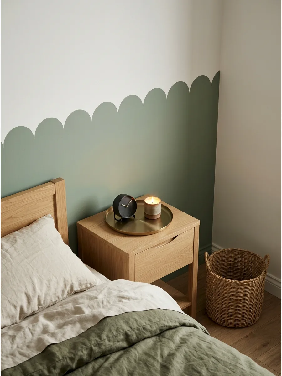 30. Scalloped Feature Wall