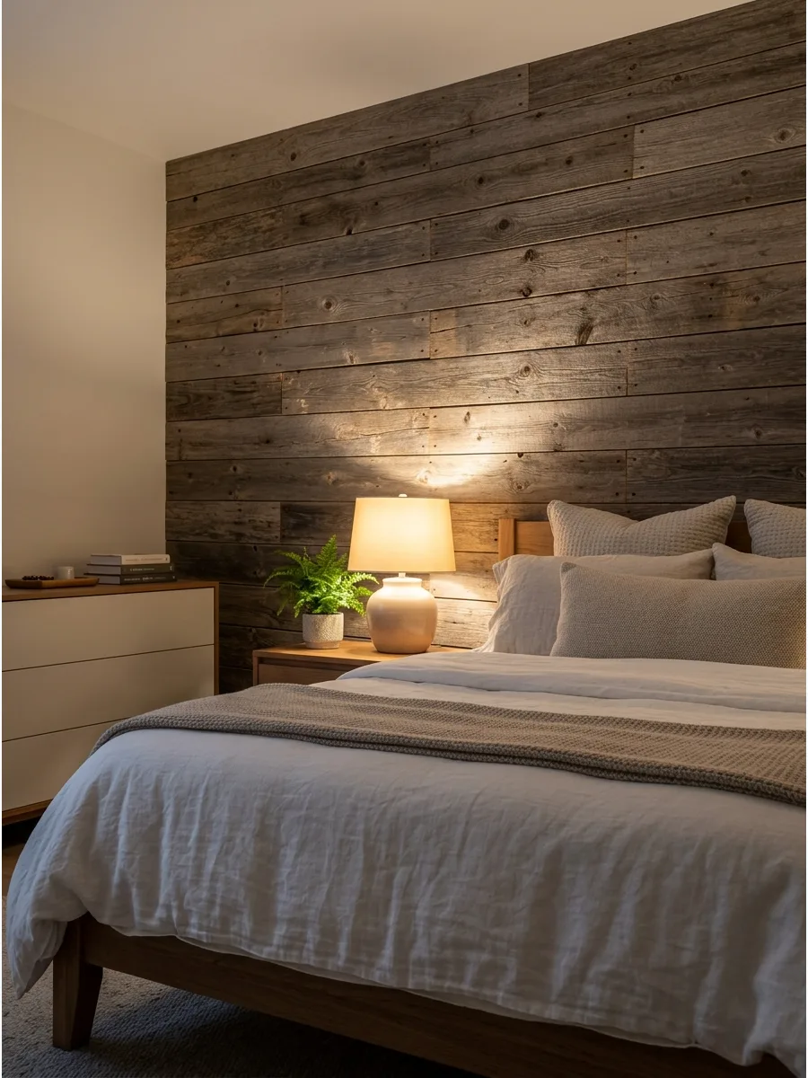 32. Reclaimed Wood Wall
