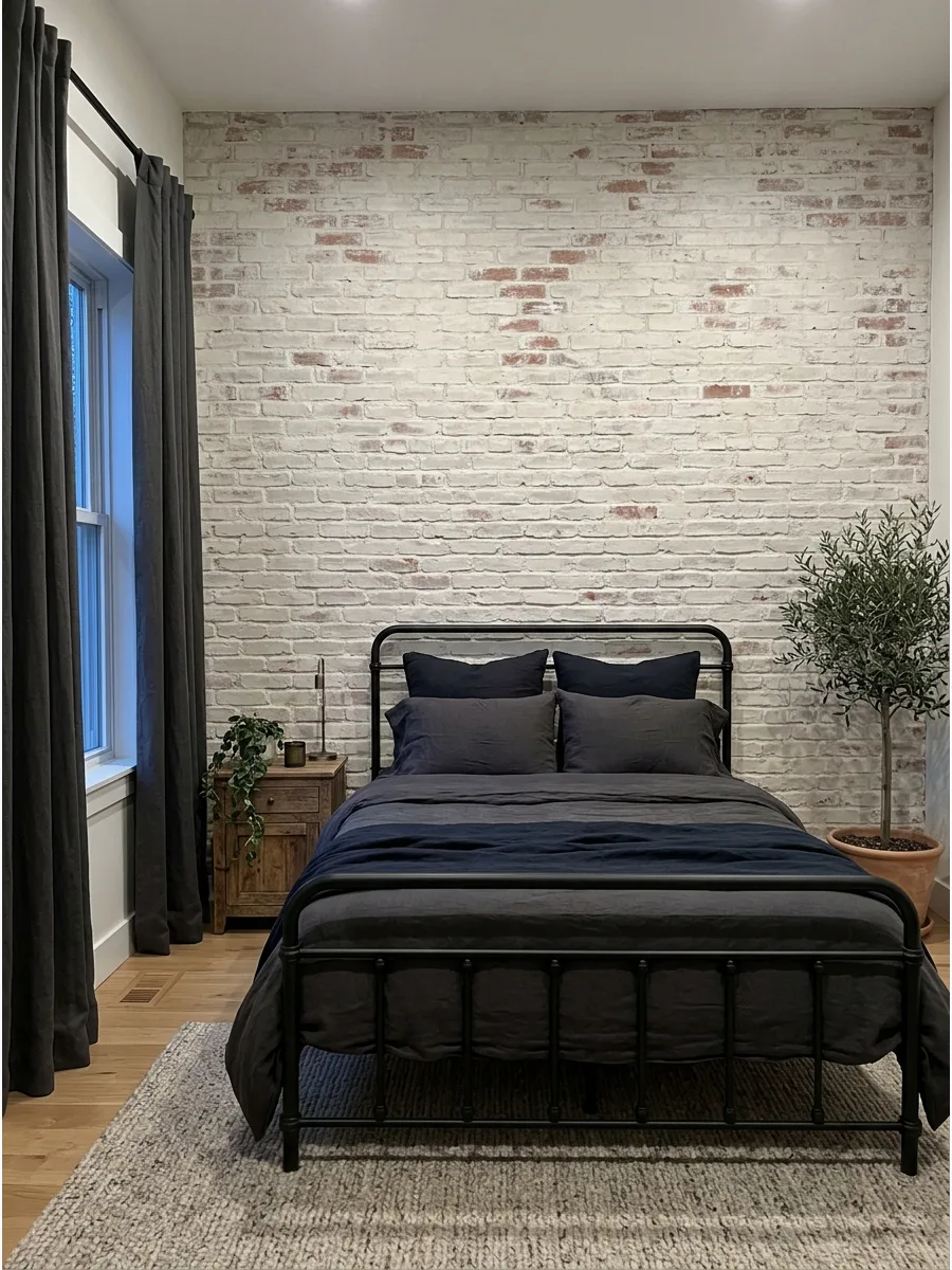 39. Limewashed Brick Wall