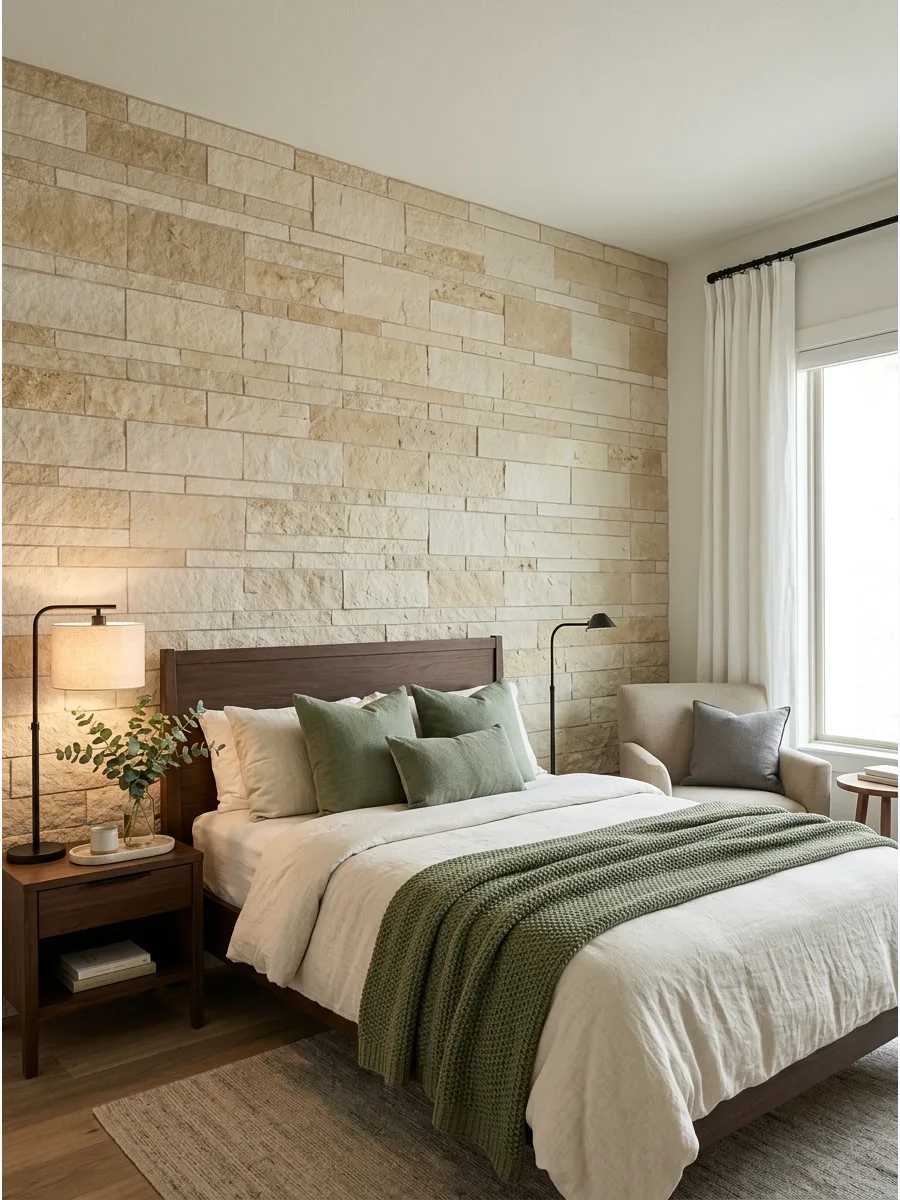 40. Thin Stone Veneer Wall