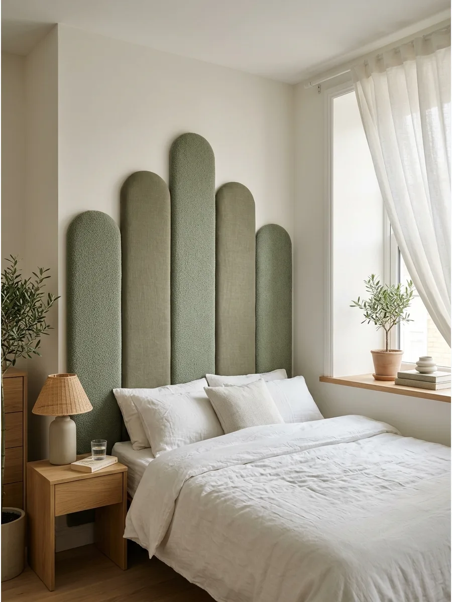 43. Curved Upholstered Panels