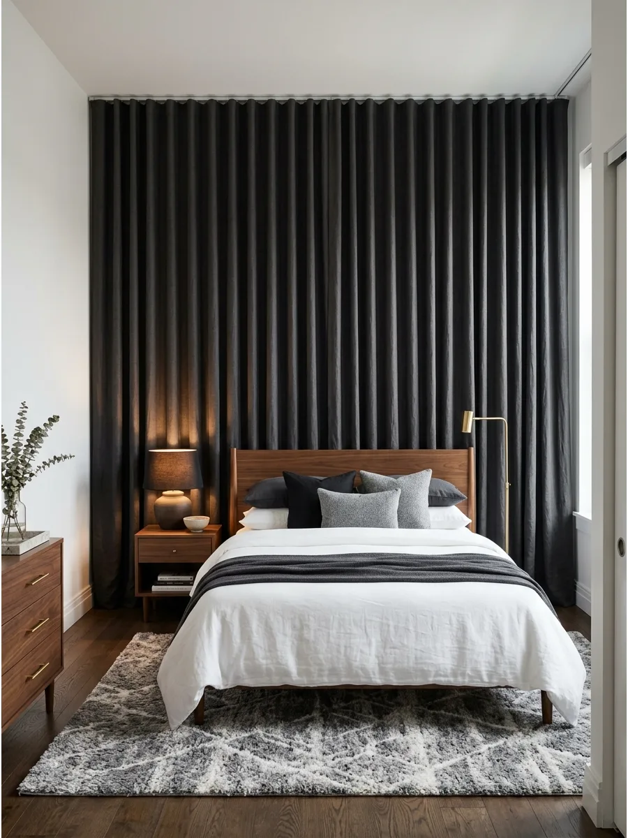 46. Full-Wall Curtain Backdrop