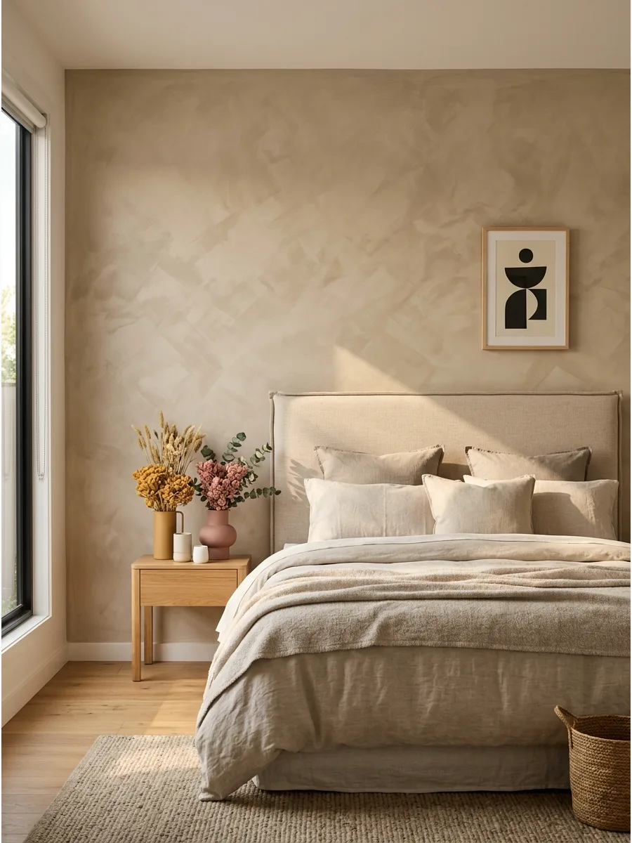 9. Limewash Feature Wall